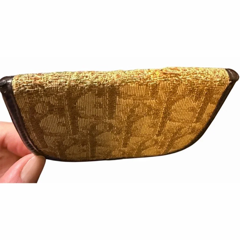 Christian Dior Brown Trotter Coin Snap Pouch